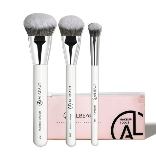 Albeaut Makeup Brush - Angled Foundation & Concealer Blending Tool for Flawless Application