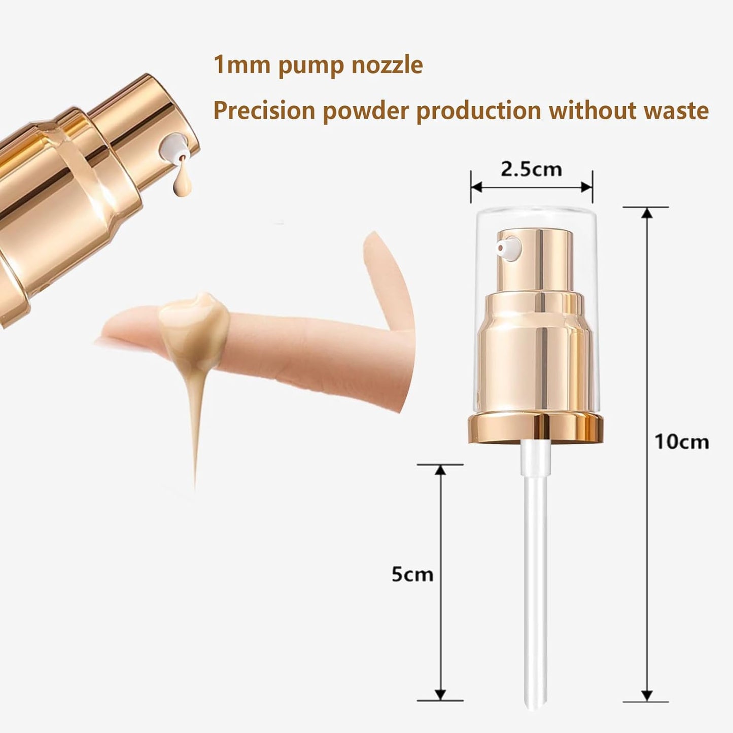 UgyDuky Foundation Pump - Gold Replacement for Estee Lauder Double Wear - 2-Pack Upgrade