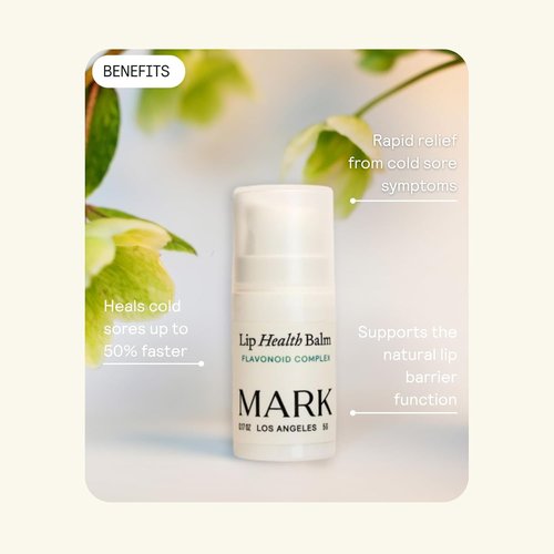 Lip Balm for Cracked Dry Lips | Cold Sore Repair | Plant Flavonoid Complex | Remedy for Soft Smooth Lips | Lightweight Nourishing Formula | 0.17 oz