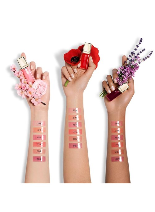Guerlain Kiss Kiss Bee Glow Oil - 458 Rose Glow Lip Oil for Women | 0.3 oz Hydrating Formula