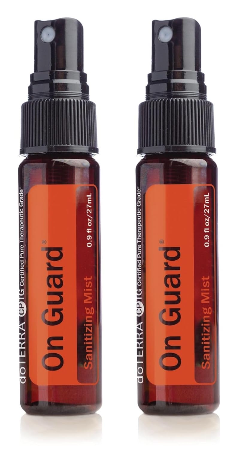 doTERRA On Guard Sanitizing Mist - 27mL | Effective Protection Against Germs (2 Pack)