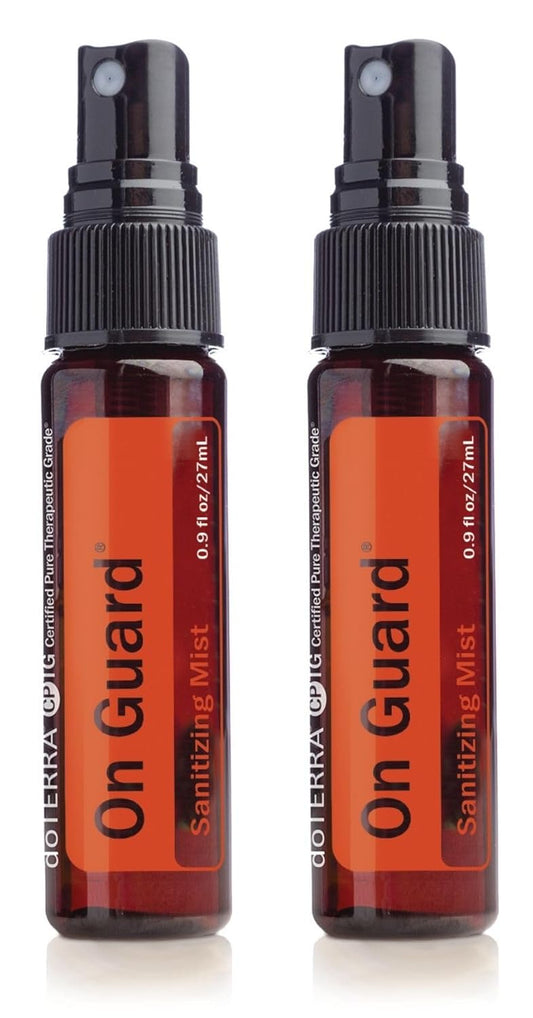 doTERRA On Guard Sanitizing Mist - 27mL | Effective Protection Against Germs (2 Pack)