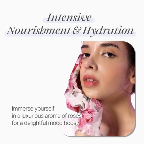 Koelf PETITFEE Rose Petal Satin Hand Mask - Nourishing Moisturizing Gloves with Peptide & Collagen (5 Pairs)