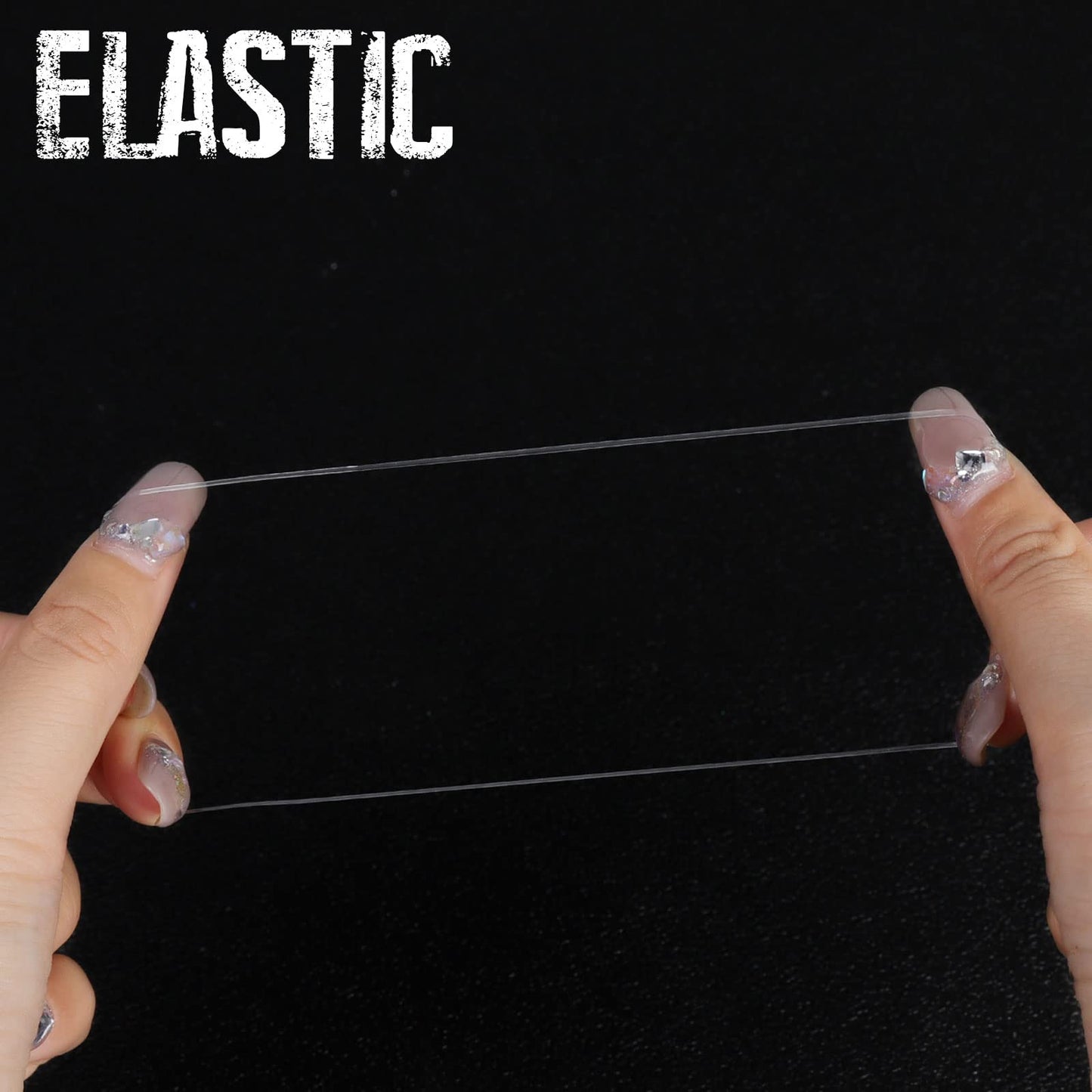 Teenitor Clear Hair Elastics, Clear Elastics Rubber Bands for Hair Ties, 300pcs