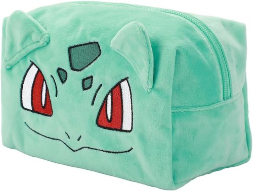 Bioworld Pokémon Bulbasaur Green Cosmetic Tote - Stylish 8" Toiletry Organizer