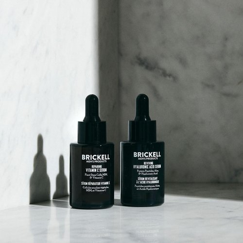 Brickell Men's Daily Anti-Aging Serum - All-Natural, Unscented Formula for Day and Night Use