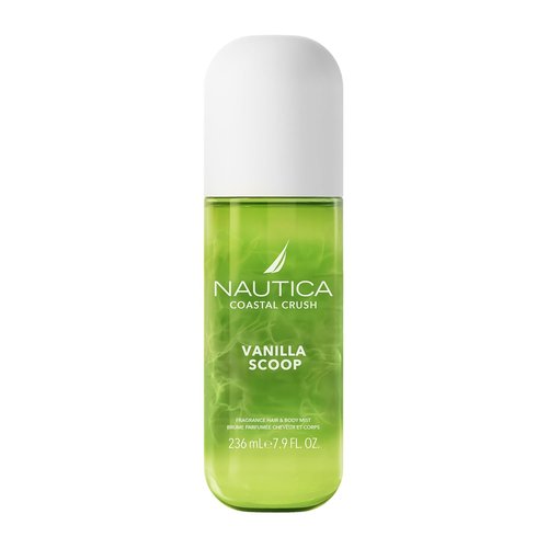 Nautica Vanilla Scoop Hair & Body Mist - Decadent Gourmand Scent with Pistachio & Cherry Blossom, 8 fl oz