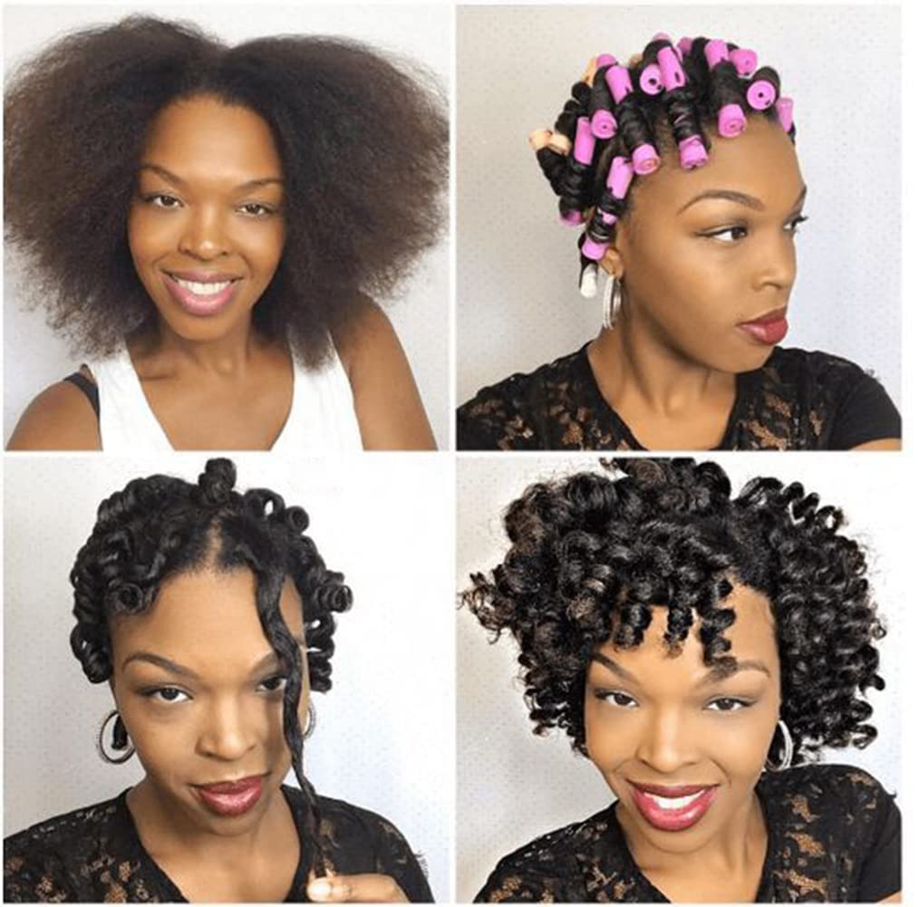 Skiennix 20-Piece Women's Perm Rods Set - Cold Wave Hair Rollers for All Hair Lengths | Purple