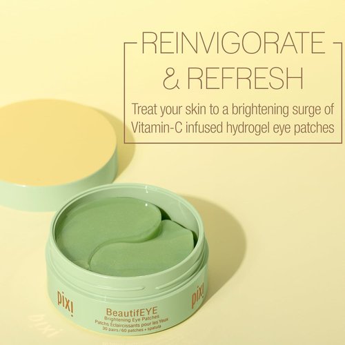 Pixi BeautifEYE Hydrogel Under-Eye Patches - Refreshing Eye Treatment for Dark Circles | 30 Pairs (60 Patches)