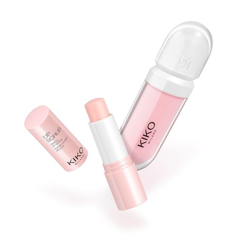 KIKO Milano Perfect Lips Caring Set - Nourishing Lip Scrub & Cream Duo | Ideal for Soft, Smooth Lips