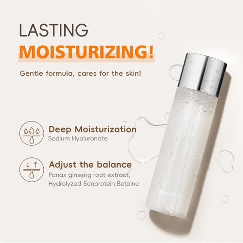 MSMEESUYA Nicotinamide Essence Toner, Moisturizing, Alcohol-Free, Fresh and Delicate Feel, Suitable for All Skin Types, 150ml/5.07 fl oz