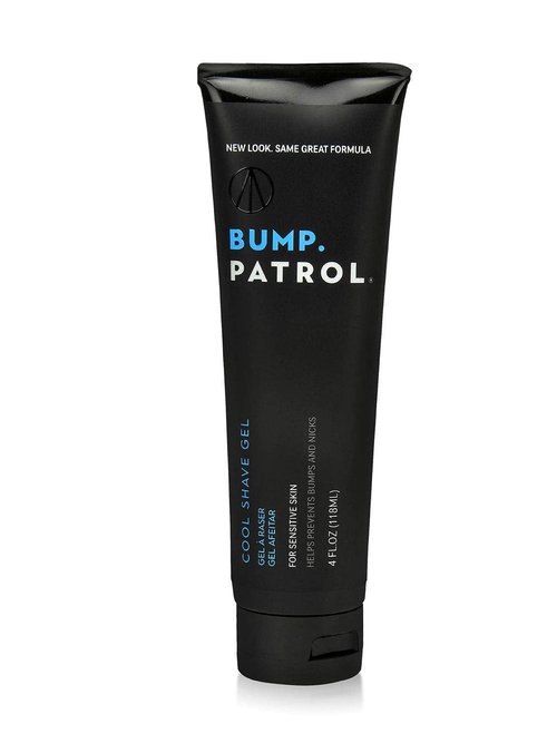 Bump Patrol Cool Shave Gel - Sensitive Formula with Menthol to Prevent Razor Burn & Ingrown Hairs - 4 Oz