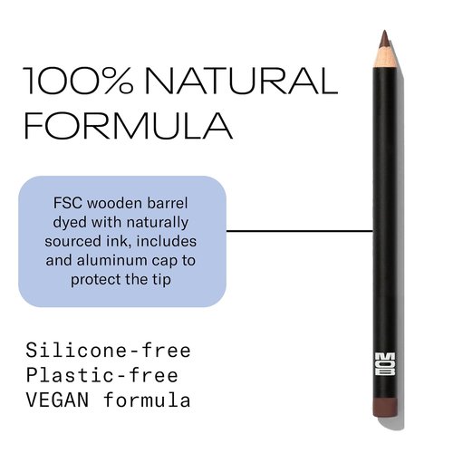 MOB Beauty Waterproof Lip Liner - Smooth Precision M147 Chocolate Port | 100% Natural, Vegan, Cruelty-Free