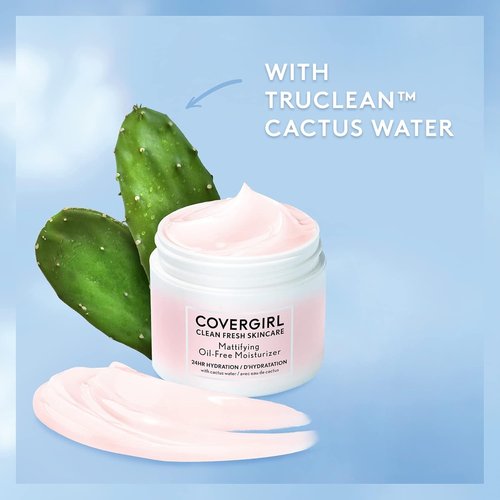 COVERGIRL Clean Fresh Moisturizer - Oil-Free & Mattifying Formula | 2.0 Oz