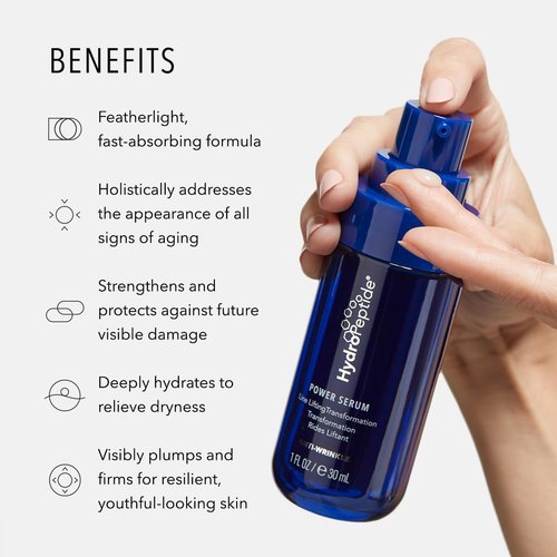 HydroPeptide Power Serum - Anti-Aging Wrinkle Treatment for Enhanced Skin Hydration | 1 Ounce