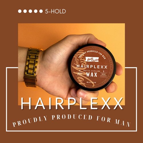 Hairplexx Matte Wax - Strong Hold Molding Hair Paste for All Hair Types | Paraben Free, 2.7 oz