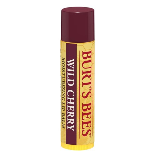 Burt's Bees Wild Cherry Lip Balm - Moisturizing Formula for Soft Lips | 0.15 Ounce