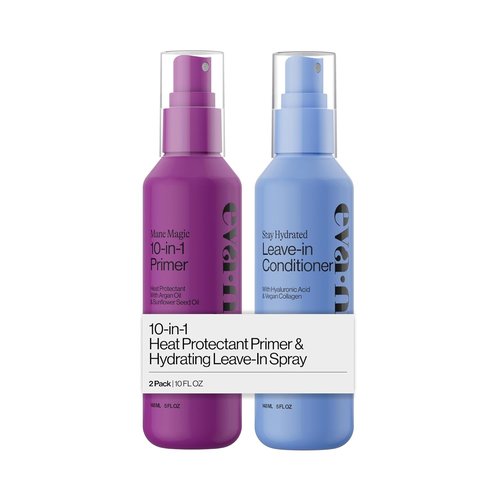 Eva NYC Prime and Hydrate Gift Set - 10-in-1 Heat Protectant Spray & Hydrating Conditioner - 10 fl oz - 2 Pack