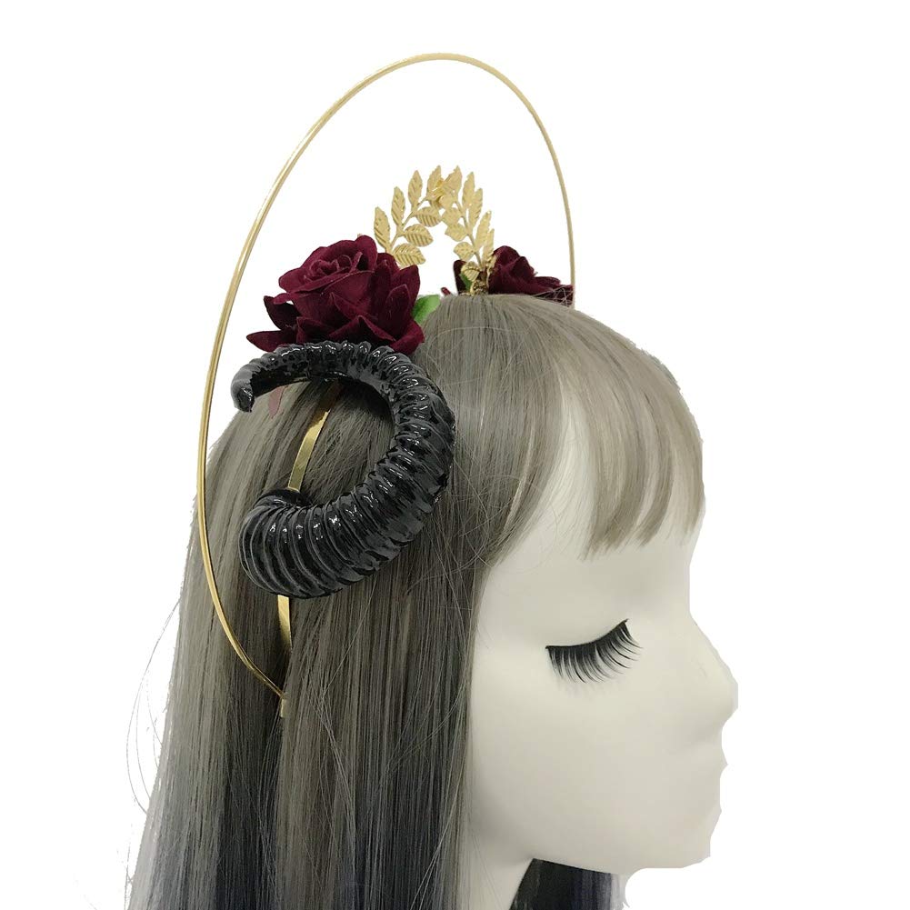 BLESSUME Mary Halo Crown Headband Goddess Headwear Halloween Costume Headpiece Headdress for Cosplay Party (S) Multicoloured