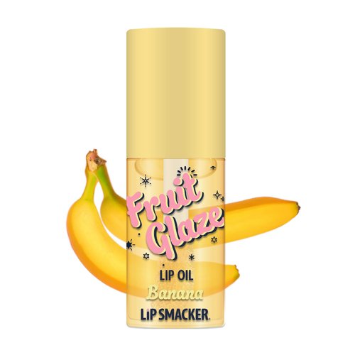 Lip Smacker Fruit Glaze Lip Oil - Ultra-Hydrating, High-Shine Finish, Non-Sticky Flavor | Banana