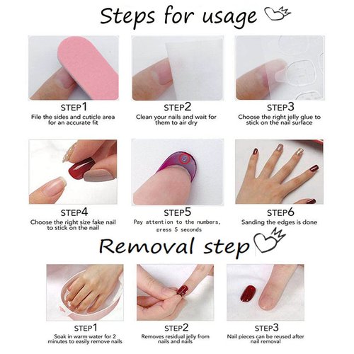 Foccna Extra Short Press on Nails Square Fake Nails Polka Dots Glossy Short Round Nails, Salon Quality Artificial Nails for Women 24pcs