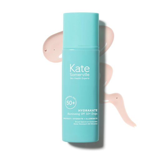 Kate Somerville HydraKate Sunscreen Drops - Tinted SPF 50+ Mineral Protection with Zinc Oxide, 1.7 Fl Oz