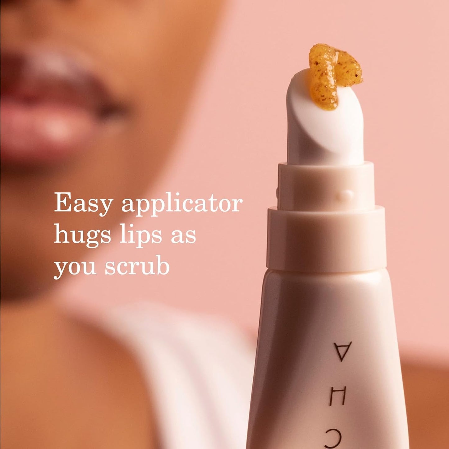 Tatcha Kissu Lip Scrub - Moisturizing Exfoliant with Peach Seed for Smooth, Polished Lips