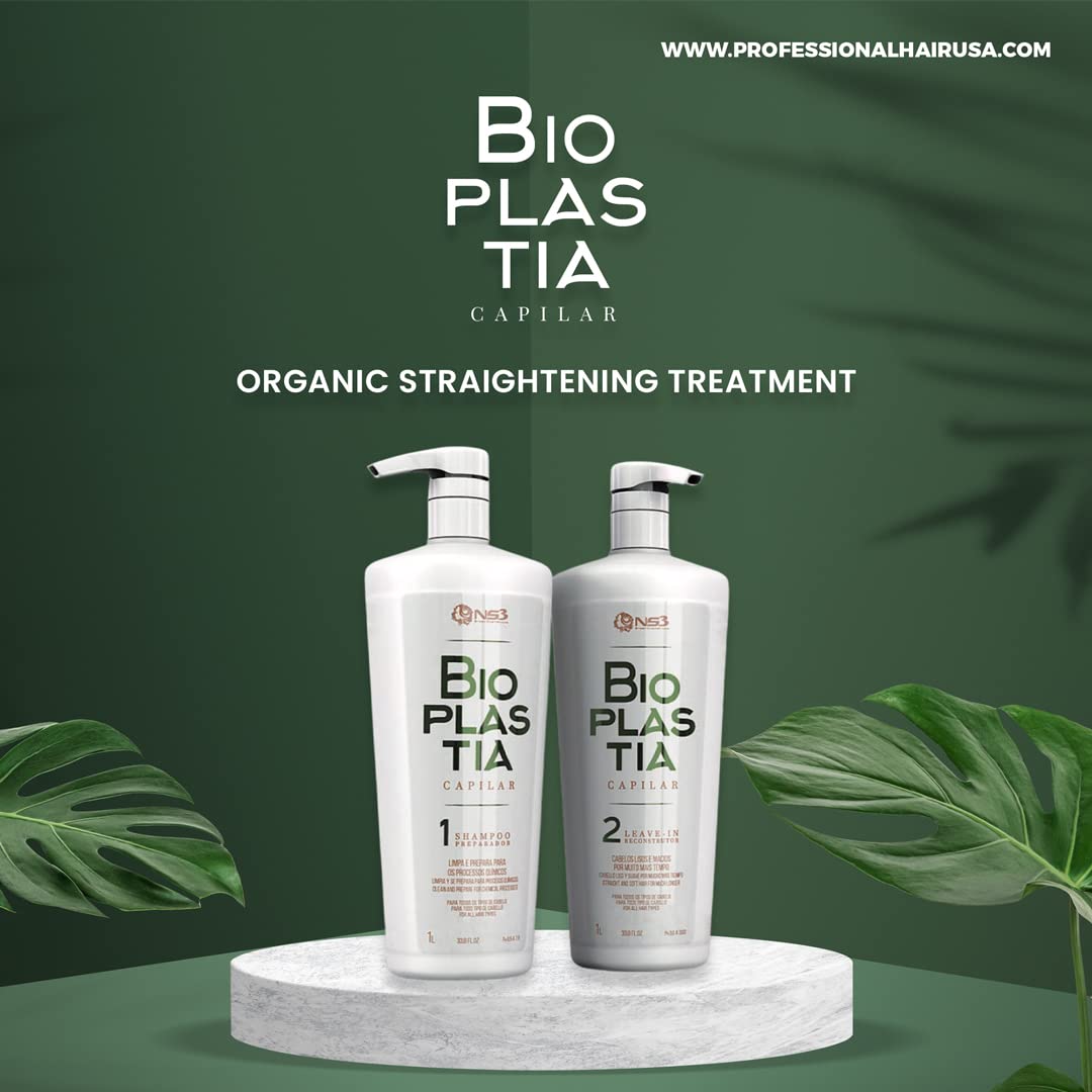 NS3 Brasil Cosmetics Bioplastia Capilar Keratin Formaldehyde Free Organic Straightening Alisado