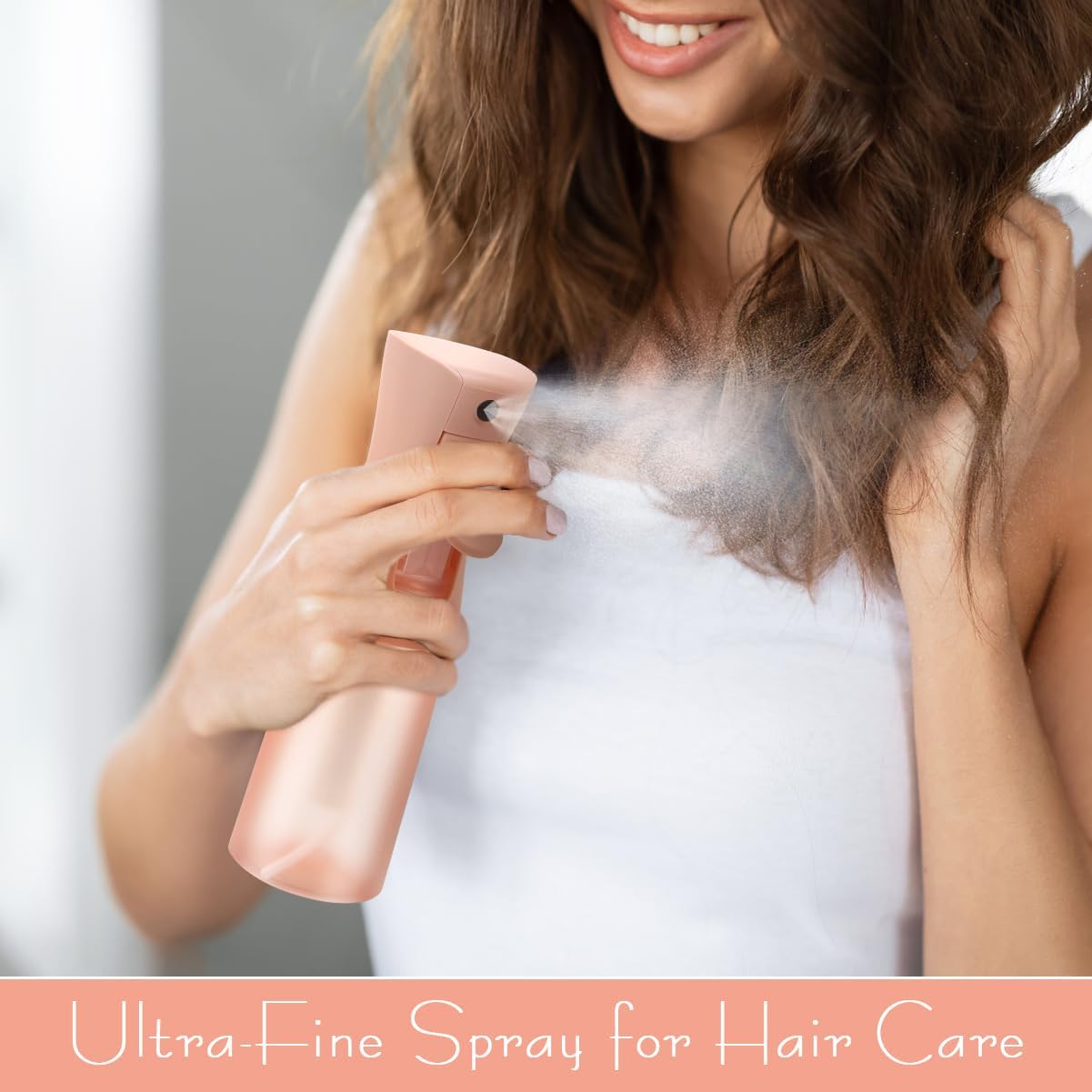 Skiennix Fine Mist Spray Bottle - Refillable Ultra-Fine Continuous Spray for Skincare & Plant Care
