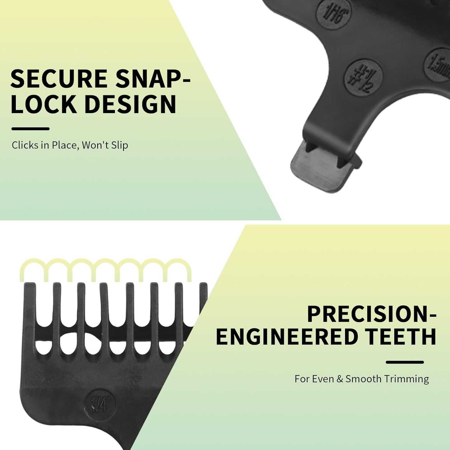Wahl 8-Piece Replacement Comb Set | Compatible with 40mm Detachable T-Blade Trimmers