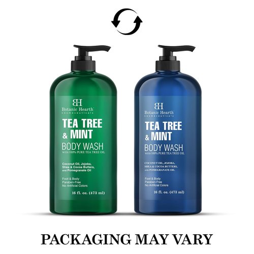 Botanic Hearth Tea Tree Oil Body Wash - Moisturizing & Soothing Formula, 16 Fl Oz | Promotes Healthy Skin