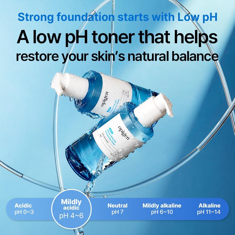 Skiennix Low pH Willow PHA 5% Exfoliating Toner - Gentle Daily Formula for Bright, Smooth Skin | 7.1 Fl Oz