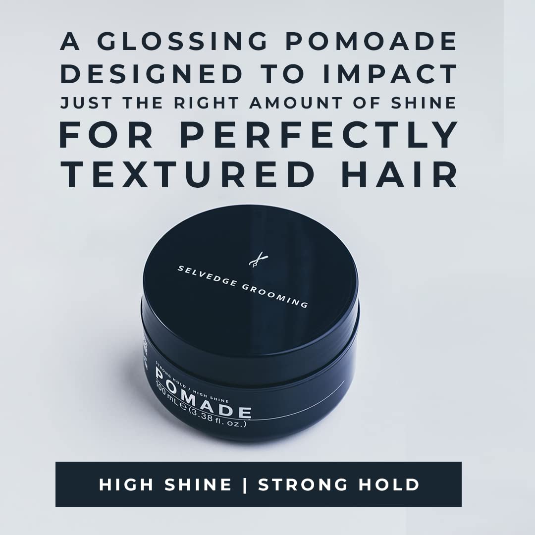 Skiennix Glossing Hair Pomade - Strong Hold & High Shine, Made in Italy | 3.38 Fl Oz