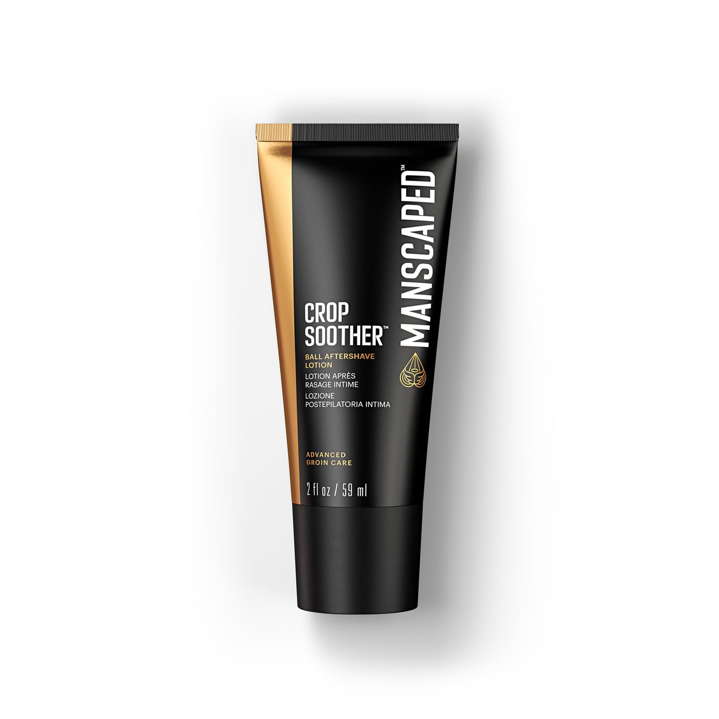 MANSCAPED® Crop Soother™ Groin Grooming Aftershave Lotion - Infused with Aloe, Colloidal Oats, Shea, Cocoa Seed Butter, Safflower Oil for Soothing & Relief