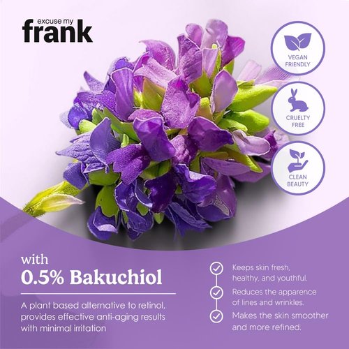 Excuse My Frank - Bakuchiol Age Defense Face & Neck Cream | Reduces Puffiness & Fine Lines (2 Pack)