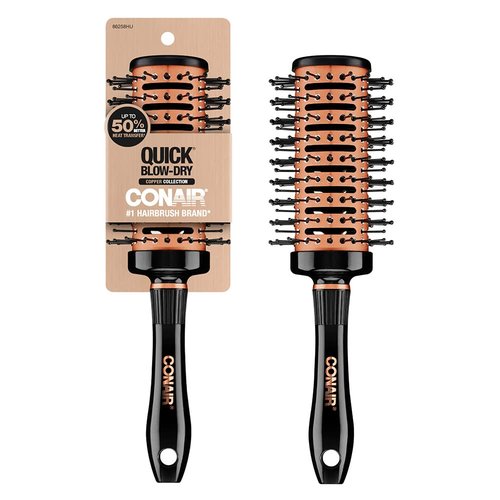 Conair Vented Round Brush | Copper Collection for Quick Blow Drying & Styling