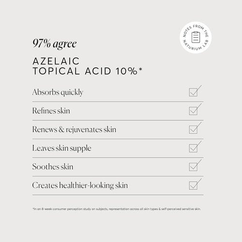 Naturium Azelaic Acid 10% | Brightening Face Treatment with Niacinamide & Vitamin C - 1 oz