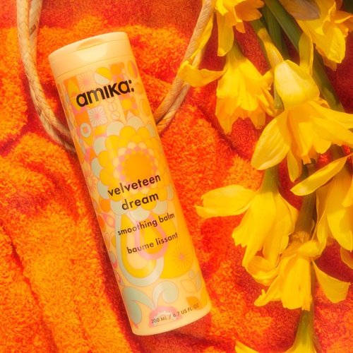 Amika Velveteen Dream Smoothing Balm - Tame Frizzy Hair with Heat Protection & UV Filters
