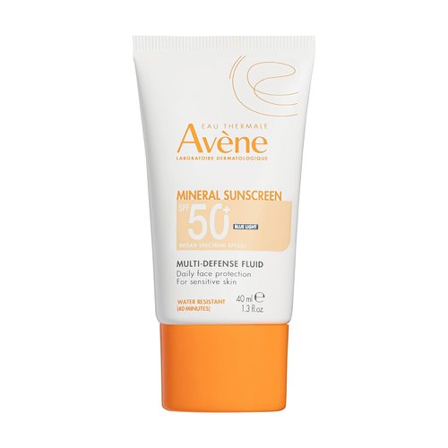 Avène Mineral Sunscreen - Tinted SPF 50+ Fluid for Sensitive Skin | Reef Friendly, Antioxidant Protection, 1.3 Fl Oz