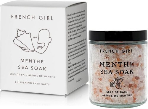 French Girl Mint Bath Salts - Soothing Epsom Salt Blend for Muscle Relief & Detox | Vegan & Cruelty-Free, 10oz