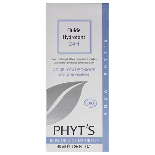 Phyts 24H Moisturizing Fluid - Hydrating Face Moisturizer with Aloe Vera - Reduces Shine & Restores Skin - 1.35 oz