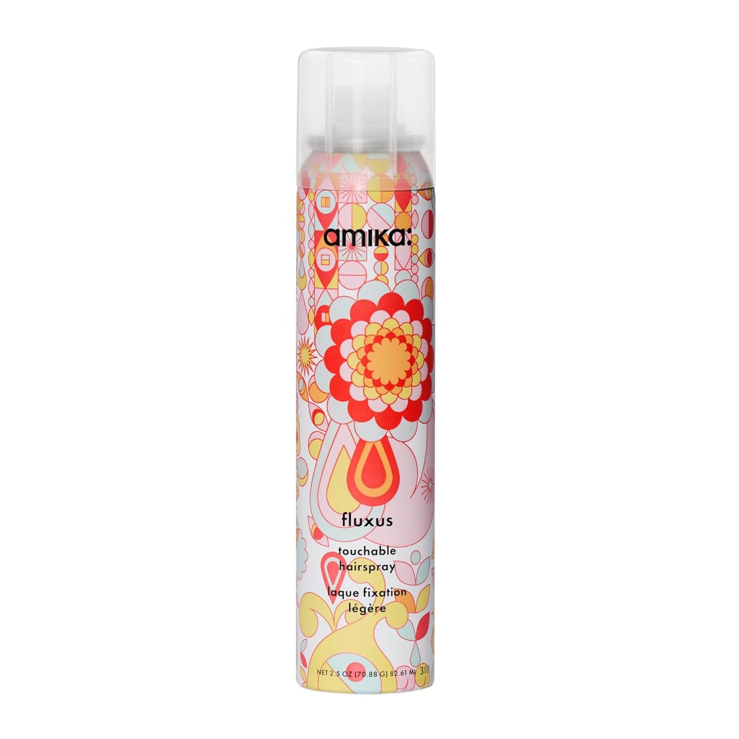 Amika Fluxus Touchable Hairspray - Flexible Hold & Shine | Lightweight Formula for All Hair Types
