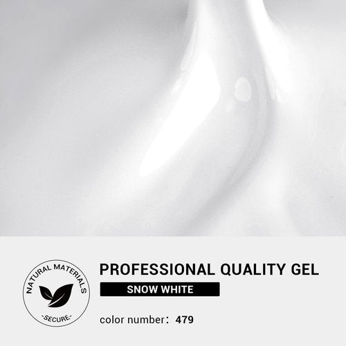 MelodySusie Thick Snow White Gel Nail Polish,15ML Soak Off UV LED White Gel Polish Christmas Gift for Women Nail Art Manicure Salon DIY Nail Design Decoration at Home-479