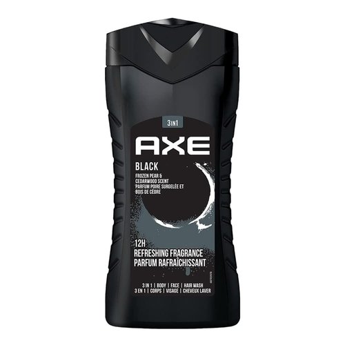 AXE Black 3-in-1 Body Wash - Frozen Pear & Cedarwood Scent | Face & Hair Wash, 16 Fl Oz