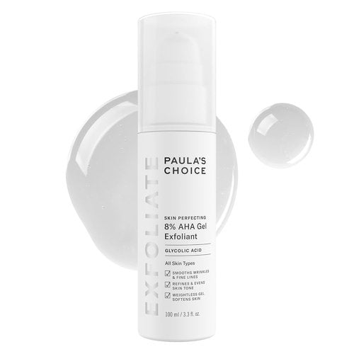 Paula's Choice Skin Perfecting 8% AHA Gel Exfoliant - Gentle Leave-On Face Exfoliator with Glycolic Acid, Chamomile & Green Tea for All Skin Types