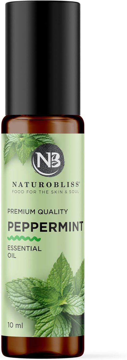 NaturoBliss Peppermint Essential Oil Roll-On - Refreshing Aromatherapy | 10 ml