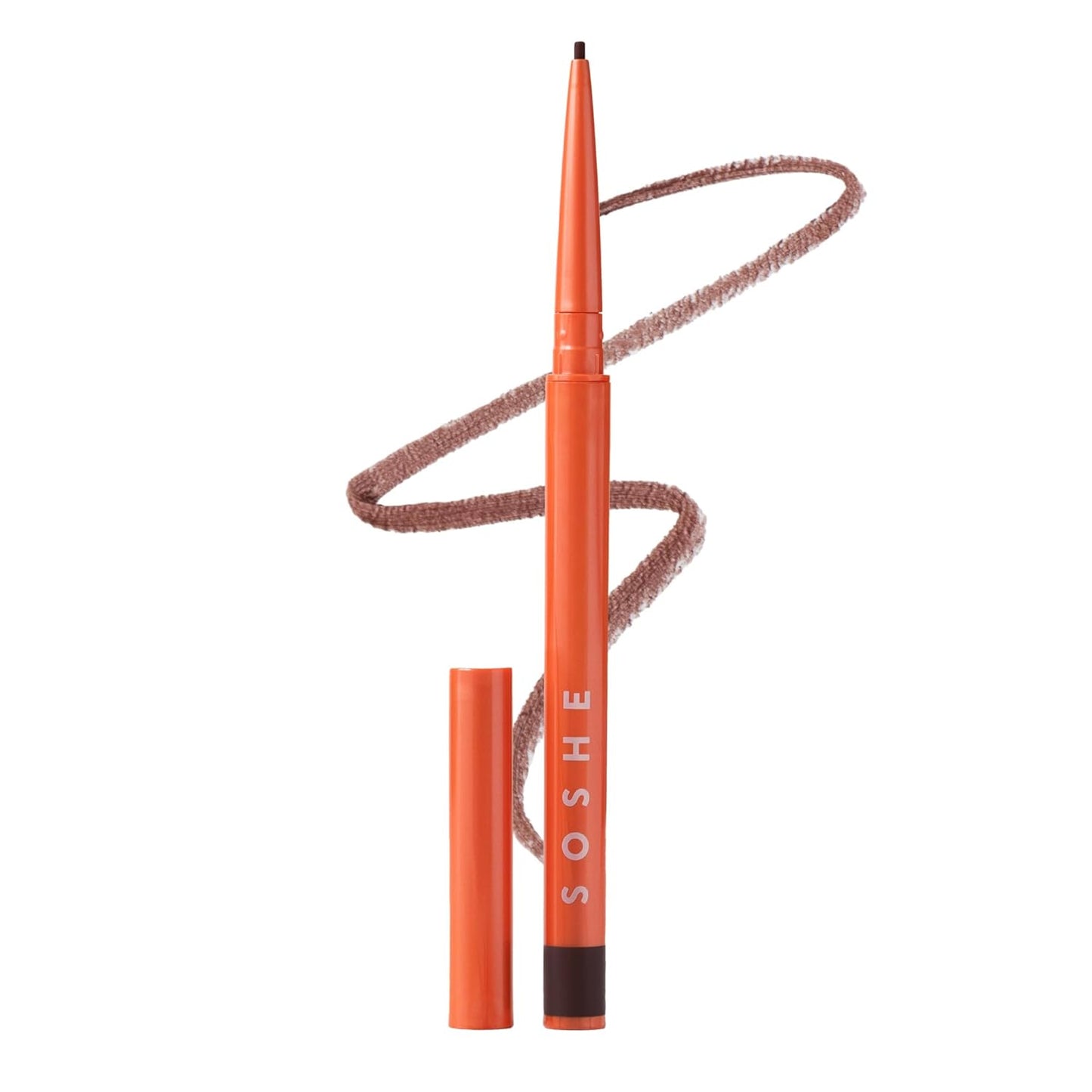 SOSHE Beauty Waterproof Precision Eyeliner - 1.5mm Smudge-Proof Gel Liner | Easy Refills | Lovesick Burgundy Brown