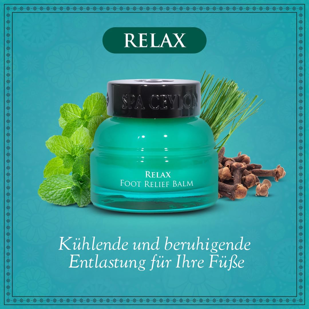 SPA CEYLON RELAX Foot Relief Balm - Instant Cooling & Soothing Hydration for Tired Feet
