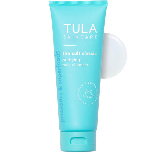 TULA Skin Care Purifying Face Cleanser - Gentle Makeup Remover for Nourished, Hydrated Skin