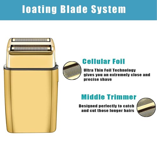 BaBylissPRO Shaver Replacement Foil & Cutters - Compatible with FXFS2 & Double Foil Shaver (Gold 1)